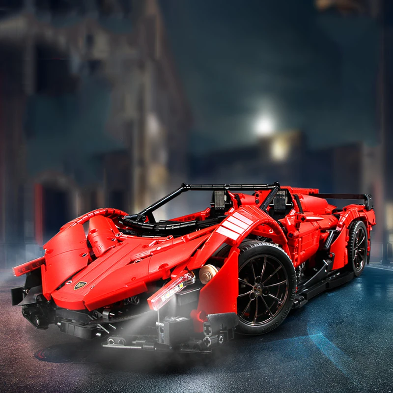 

2539 PCS DIY Educational Remote Control Car Veneno Roadster Model Kit MOC-10559 Building Blocks Bricks KIds Toys Technic RC CAR