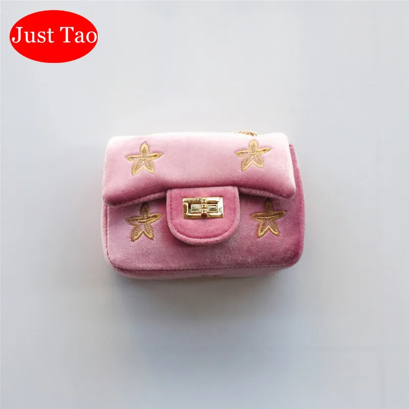 Pink DHL,, Детские модные сумки-мессенджеры со звездами, маленькая сумка мини-портмоне для маленьких детей JTD029 - Цвет: Pink
