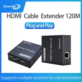 

120M HDMI Extender 1080p 3D HDMI Transmitter Receiver over Cat 5e/6 RJ45 Ethernet