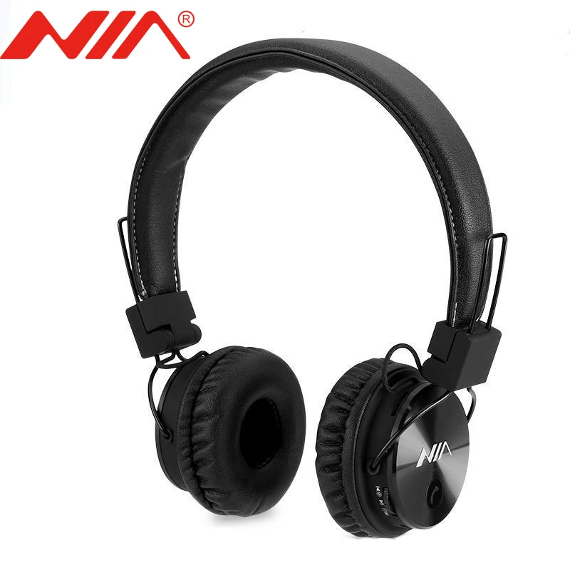 Беспроводные стереонаушники NIA X3 Bluetooth наушники с микрофоном поддержка TF карты FM