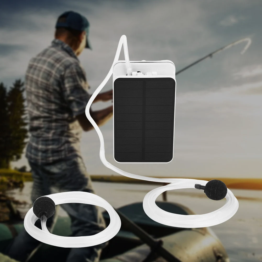 Водонепроницаемый аэратор на солнечной батарее для аквариума|Воздушные насосы и