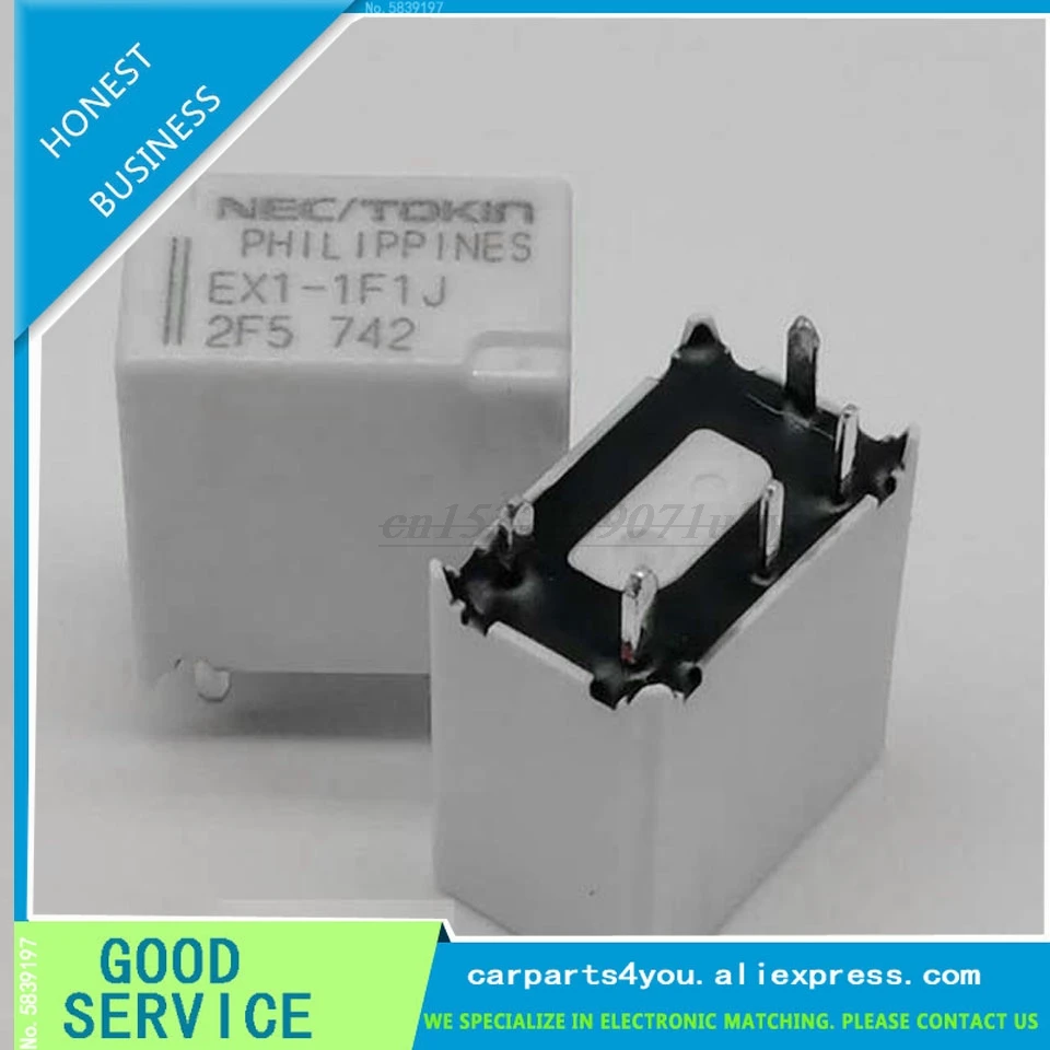 10PCS/LOT Auto Relay EX1 1F1J DIP 5 EX1 1 Automotive Relay For