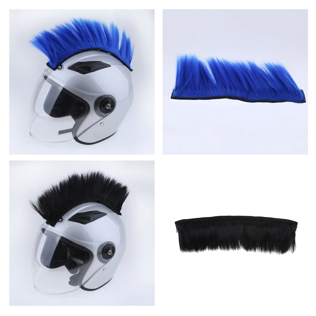 2 x DIY Шлем Mohawk волосы панк волосы для мотоциклов лыж сноуборд шлемы