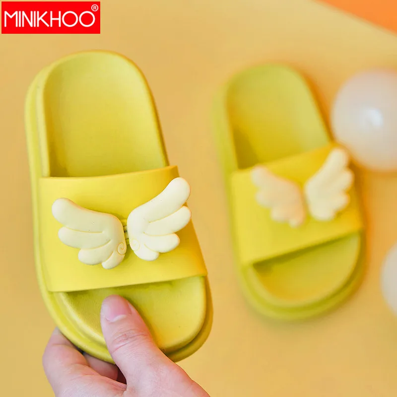 2020 New Children's Slipper Boy Girl Beach Flip Flops Funny Shoes Indoor Slippers Kids Cute Summer 3D Wing Sandals |