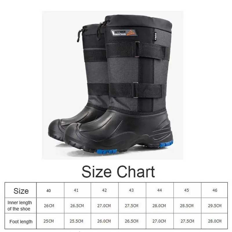 Winter Fishing Boots Thicken Warm SnowShoes Outdoor Hunting Climbing Hiking Skiing Snowfield Non-slip Waterproof Boots