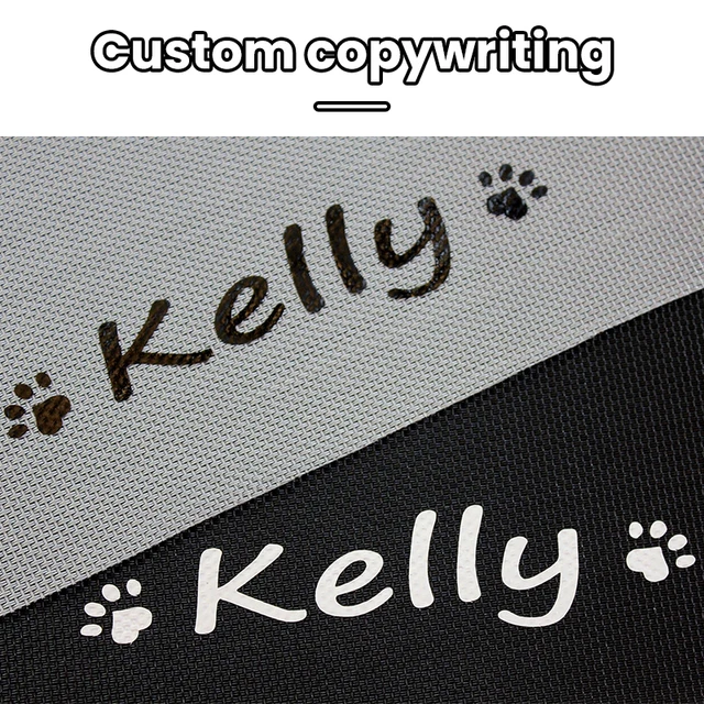 Personalize Pet Placemat Dog Bowl Mat Cat Dog Drinking Feeding Mat Easy to Clean Free Custom Printing of Pet Name Many Colors 5