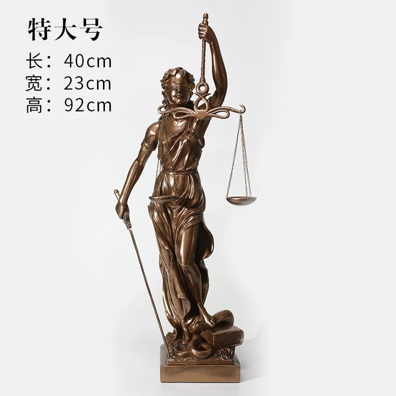 Copper material Justice Fair Justice Goddess Gifts Sculpture Statue Lawyer Office Legal Balance Decoration Home Decor Resin Copper material Justice Fair Justice Goddess Gifts Sculpture Statue Lawyer Office Legal Balance Decoration Home Decor Resin