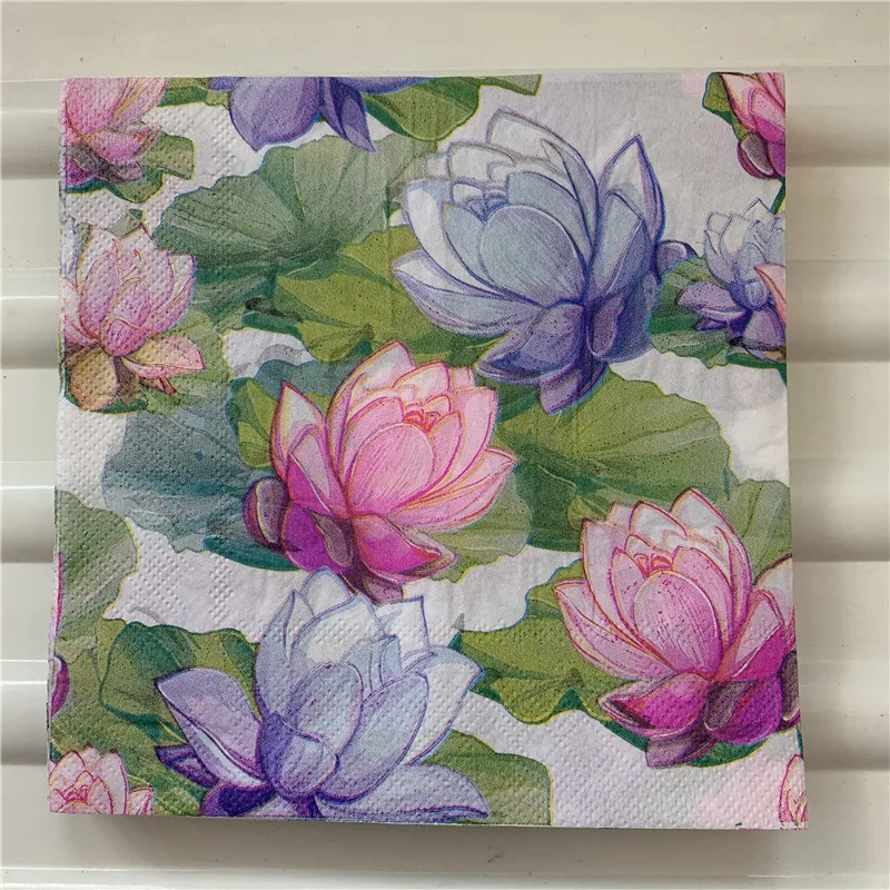Flower Wallpaper 2 Paper Napkins Serviettes for Decoupage /Parties /Weddings