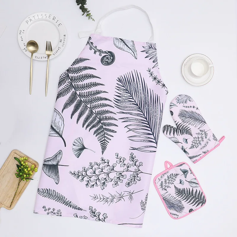 3 шт./компл. кухонные перчатки для выпечки микроволновый фартук с перчатками
