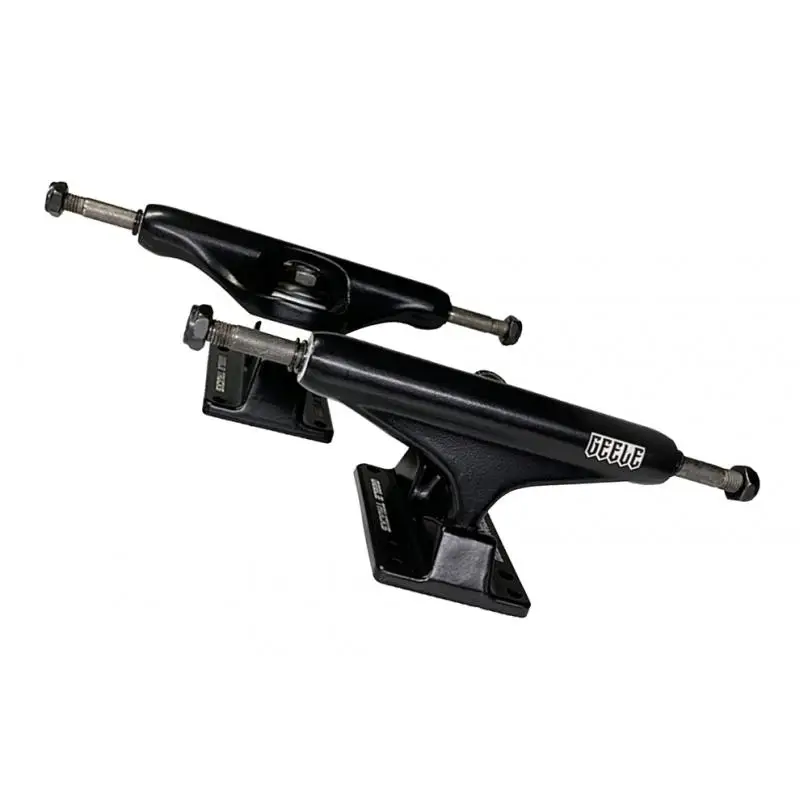 1 пара полированный Алюминий сплав скейтборд Longboard грузовиков комплект-черный-прочный и надежный(21 см x 7 см x 7 см