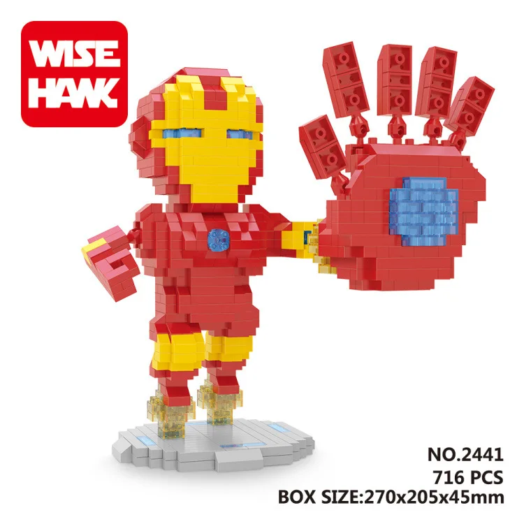 Weagle wise hawk микрочастицы креативные образовательные собранные детские строительные блоки 2564-2568 популярная брендовая серия с героями мультфильмов