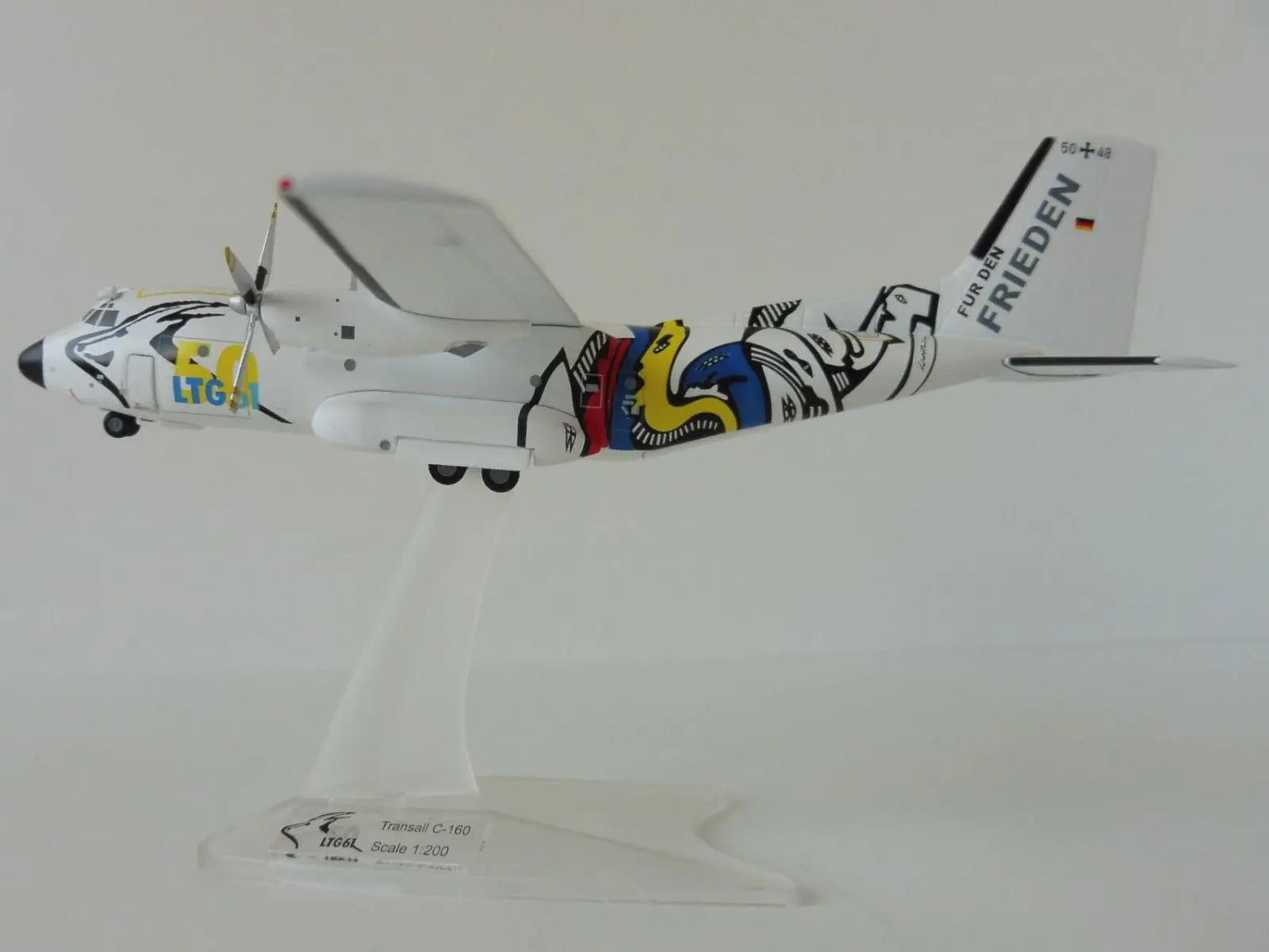 Herpa transmall C-160 LTG 61/воздушный транспорт крыло 61 50-летие 1/200 литье под давлением модель самолета