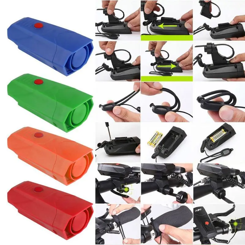 Аксессуары для велосипеда, рога, электронный звонок на велосипедный руль, сильный громкий воздушный звонок, велосипедный Звонок для велосипедной сигнализации
