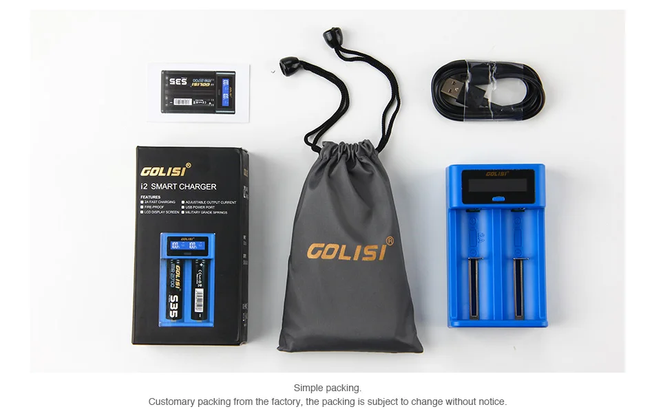 Golisi I2 2A Smart USB Charger with LCD Screen
