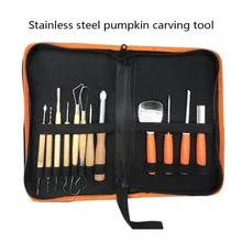 Тыквенный набор инструментов для резки-включает в себя инструменты для резьбы сверхмощный набор инструментов из нержавеющей стали, резной нож для тыквы хэллоуин