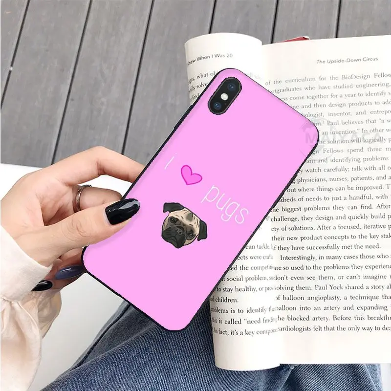 Tren untuk Anak Laki-laki Hewan Lucu Pug Anjing Cellphone Cover untuk Huawei Kehormatan 8 8e 8X9 Lite 10 10i lite 20 20i 30 Pro V30 Pro