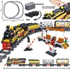 MOC-bloques de construcción para niños, juguete de ladrillos para armar tren de ciudad eléctrico clásico, con batería, ideal para regalo, 1464 Uds. ► Foto 1/5