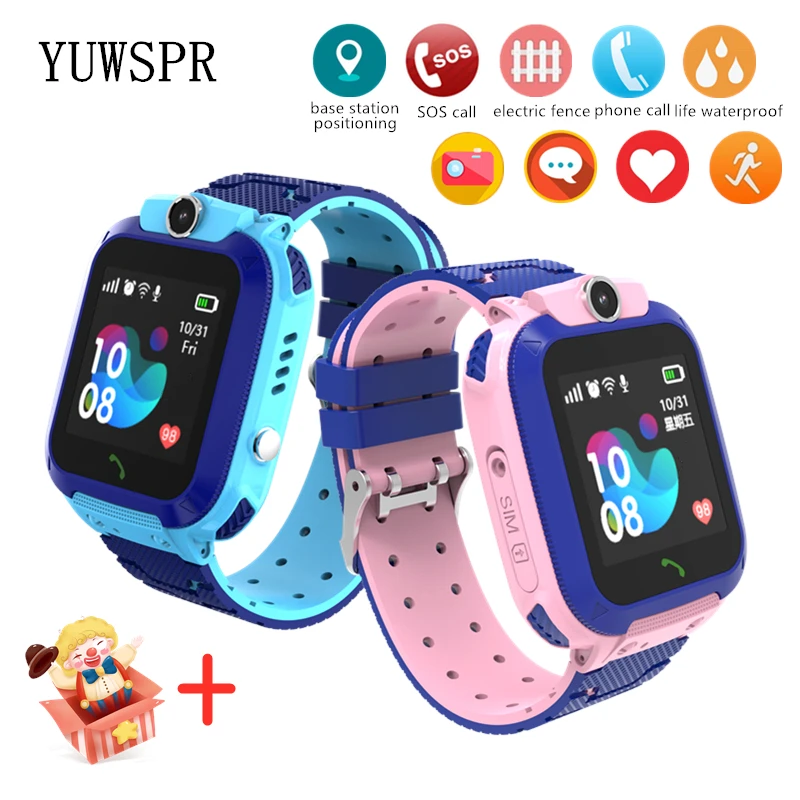 Q12 Kids Smart Watch Waterproof LBS Location Support Hebrew Use 2G SIM Card Chindren Tracking Boys Girls Smartwatch Clock Gift