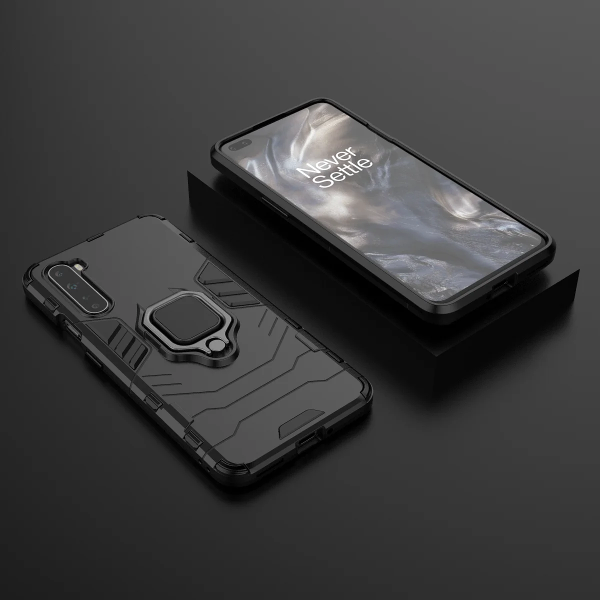 Case For Oneplus Nord Shockproof Metal Finger Ring Armor Cover Case For Oneplus Nord 5G One Plus Z 5