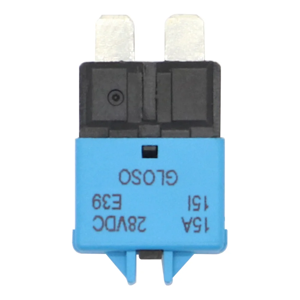 15A Circuit Breaker ATC Blade Fuse Manual Reset Resettable 15 Amp 28V DC for Car Marine Rally Automotive Boat Auto Accessories
