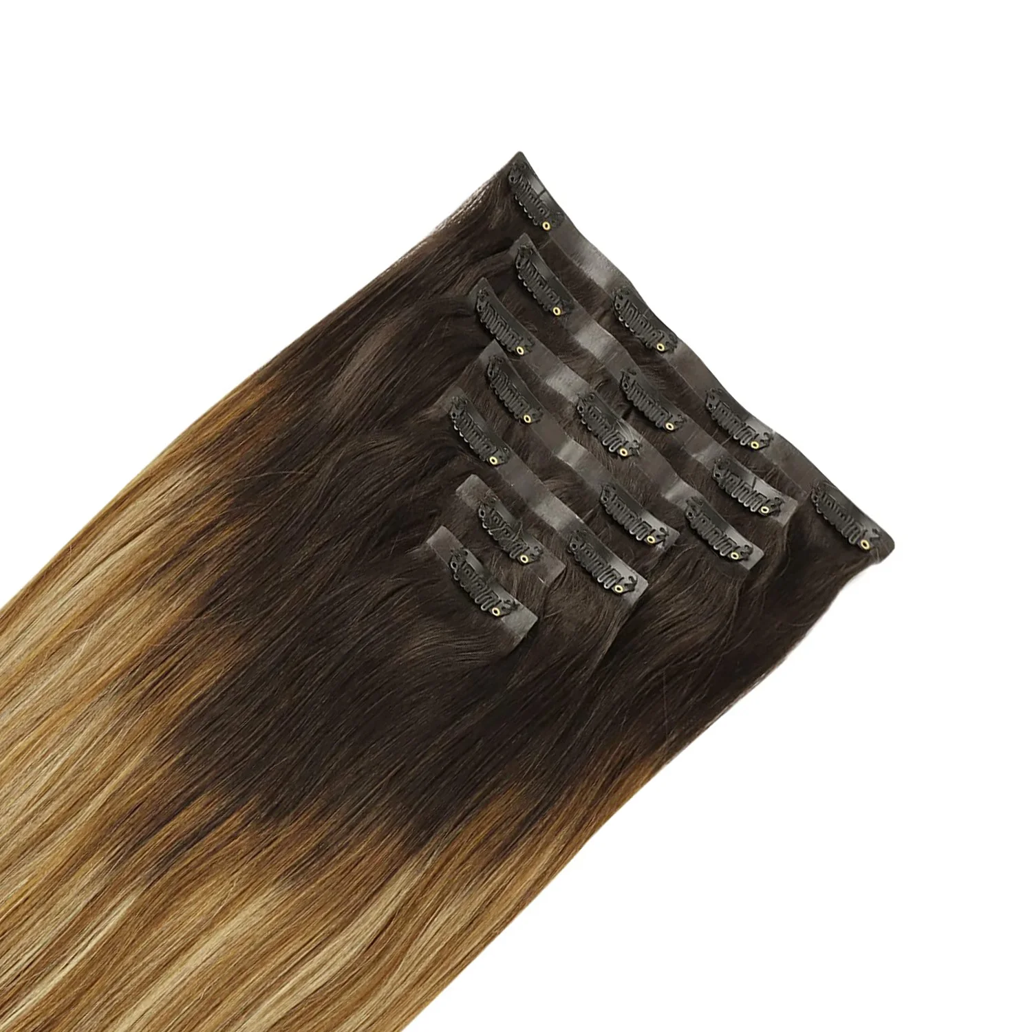 Aazon.co : Clip in Hair Extensions Real Huan Hair Clip in Extensions