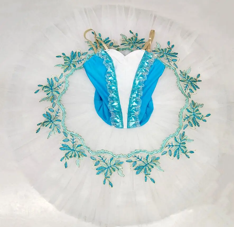 Professional Ballet Tutu ballet girls dress Pancake Tutus blue swan costumes The Snow Queen | Тематическая одежда и