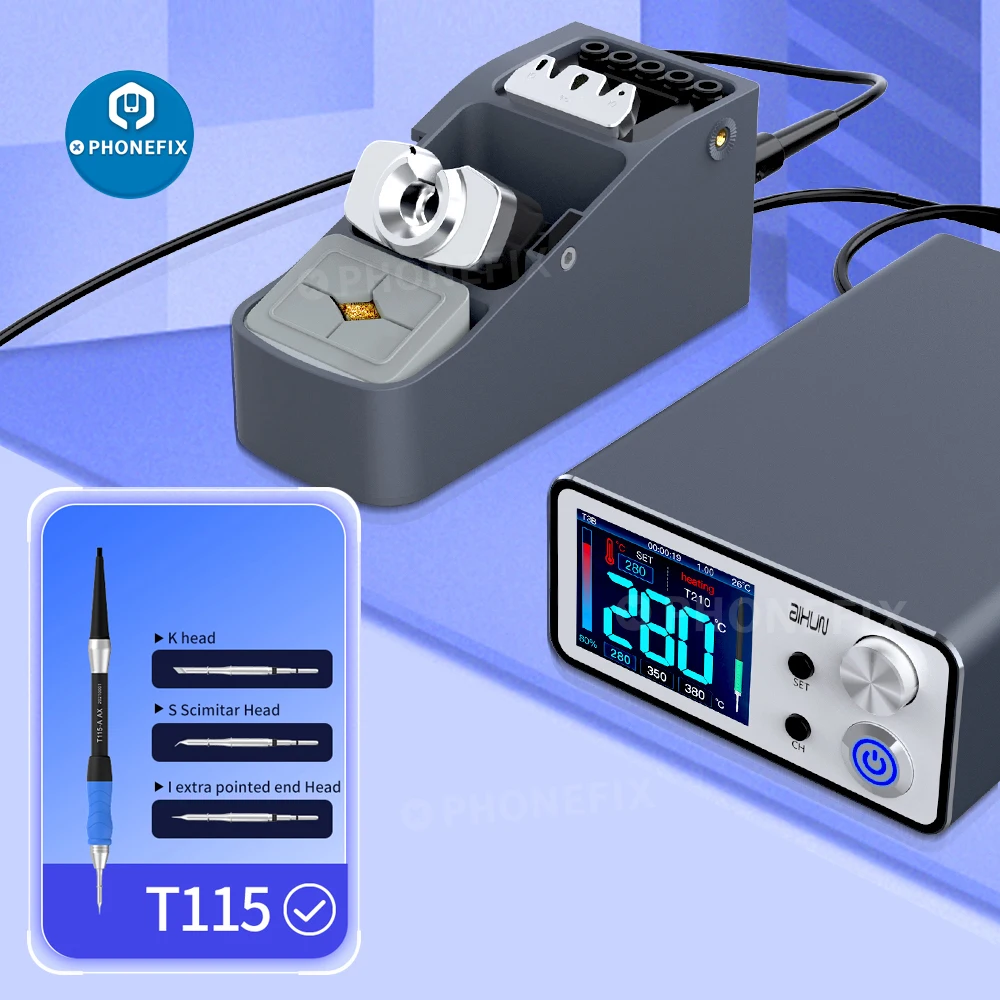 JCID AIXUN T3B Smart Soldering Station with T115 T210 Series Handle Welding Iron Tips Electric SMD BGA Welding Repair Platform