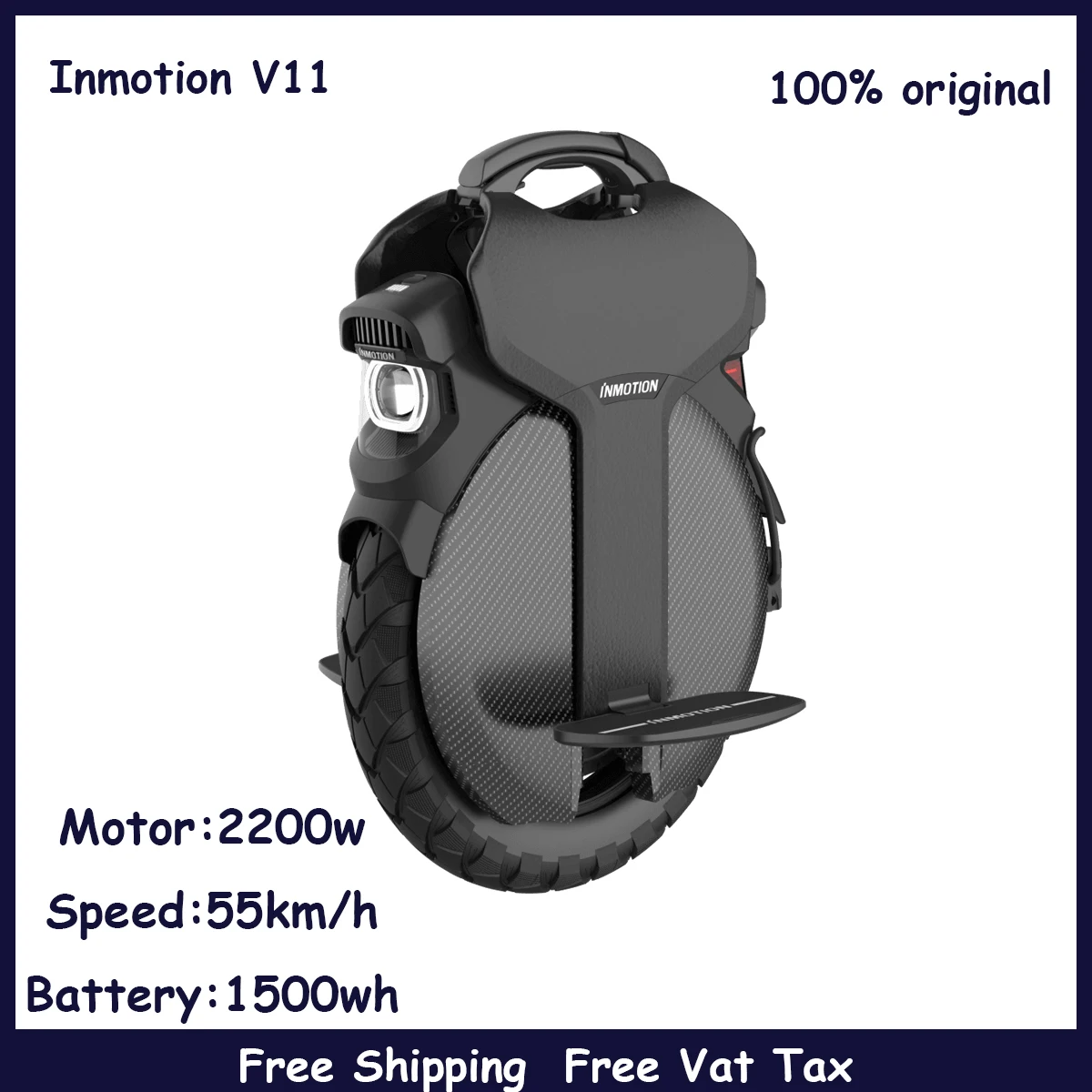 

INMOTION V11 Electric Unicycle Off Road OneWheel Adult Unicycle Self Balancing Unicycle Wheel – 18-inch One-Wheel