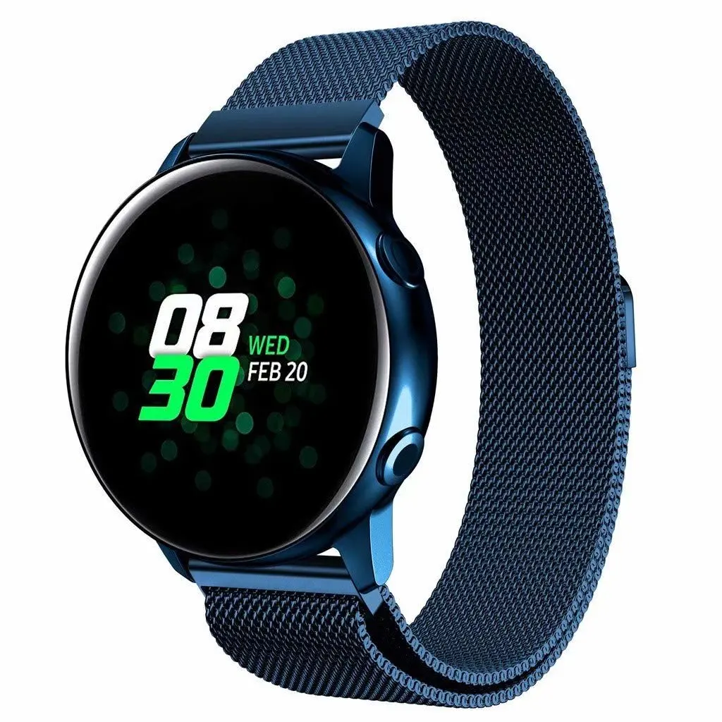 18 мм 20 мм 22 мм магнитный браслет ремешок для samsung gear S3 S2 Galaxy Watch 42/46 huami Amazfit Milanese Loop для huawei watch gt