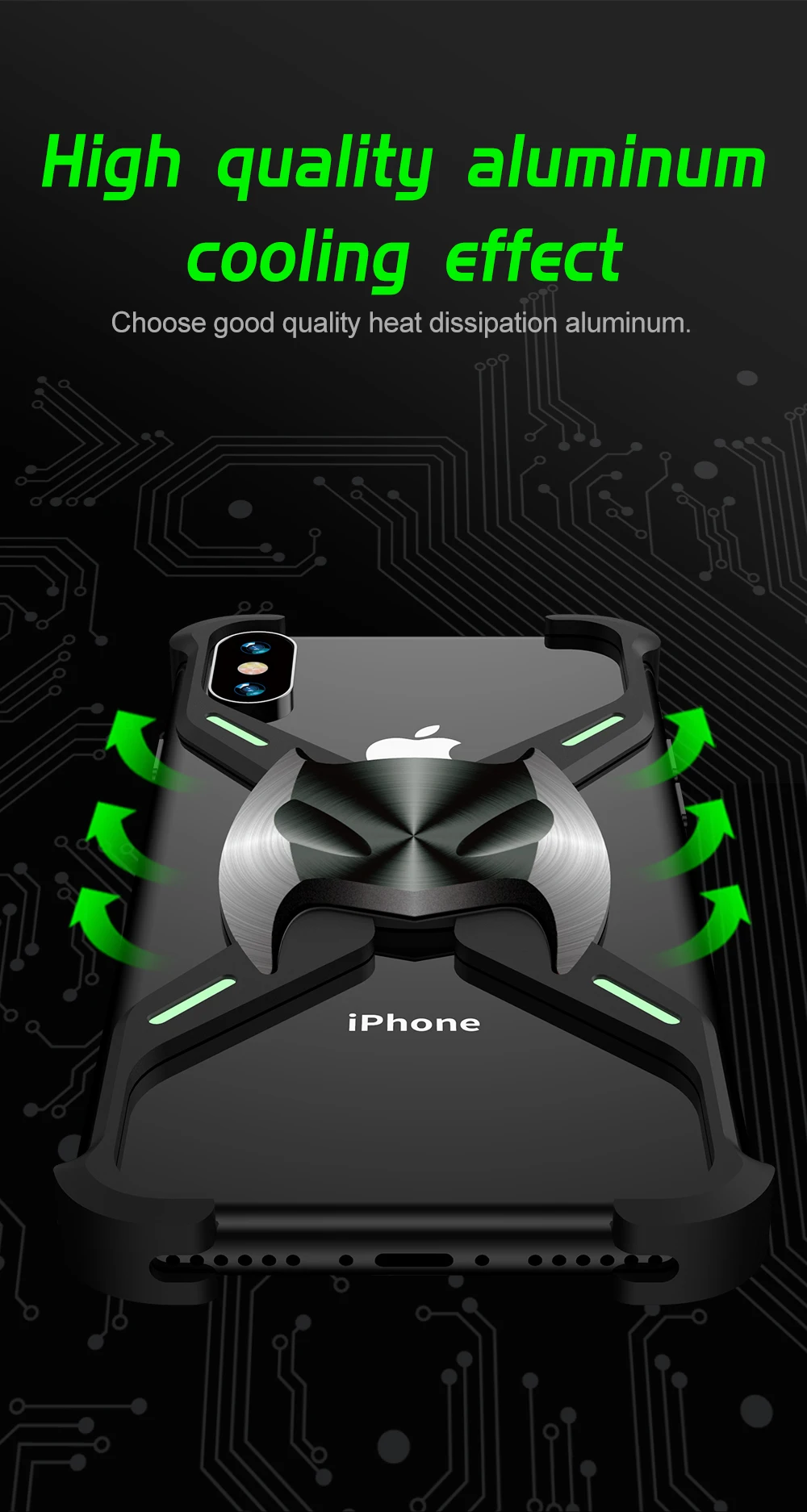Модный металлический магнитный чехол для iPhone X XR Xs Max светящийся чехол для iPhone 7 8 Plus задняя крышка