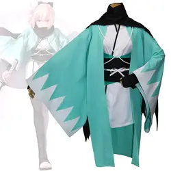 Японская судьба Okita Souji костюмы для женщин комиксов con saber девушка Okita Souji костюмы для косплея Десс с накидкой