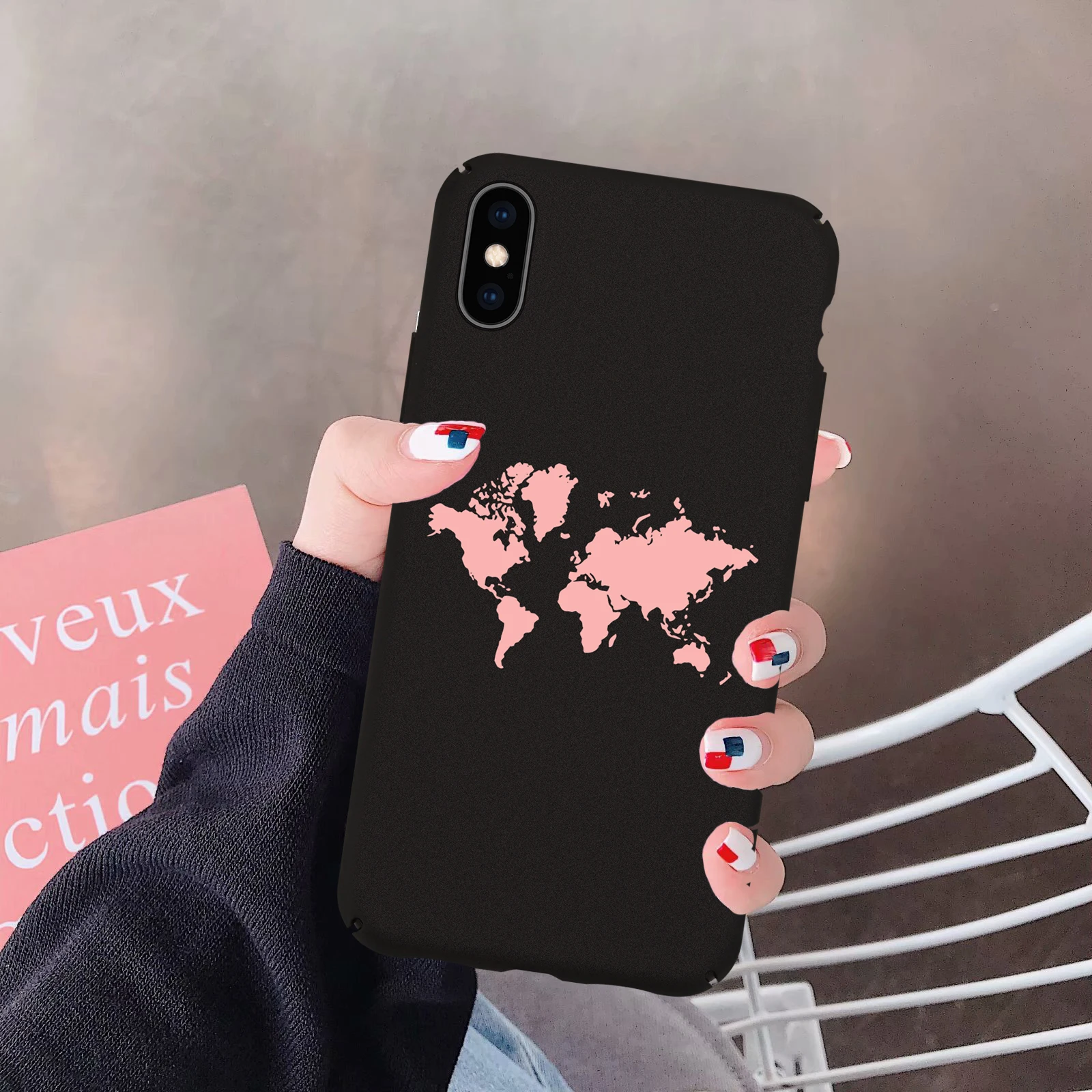 Чехол для iPhone 11 Pro XS MAX X XR 7 8 6 6s Plus черный белый жесткий чехол телефона из