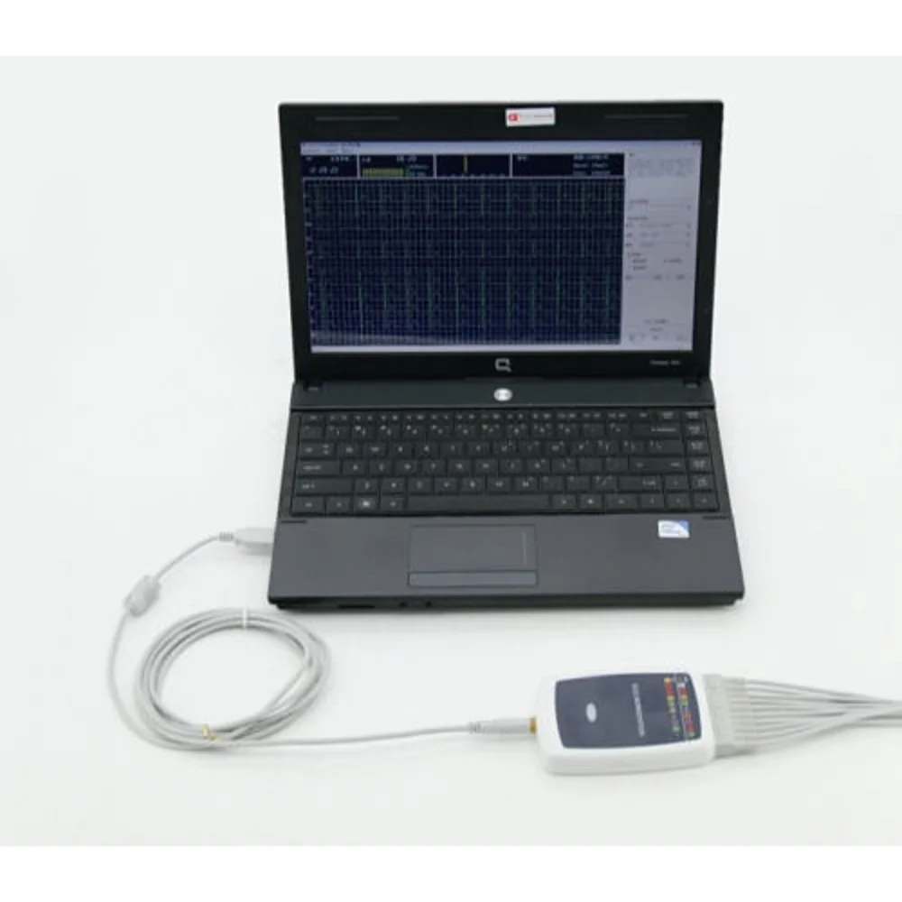 CONTEC8000G Workstation System, 12 Lead Rest PC Based E C G Portable Machine
