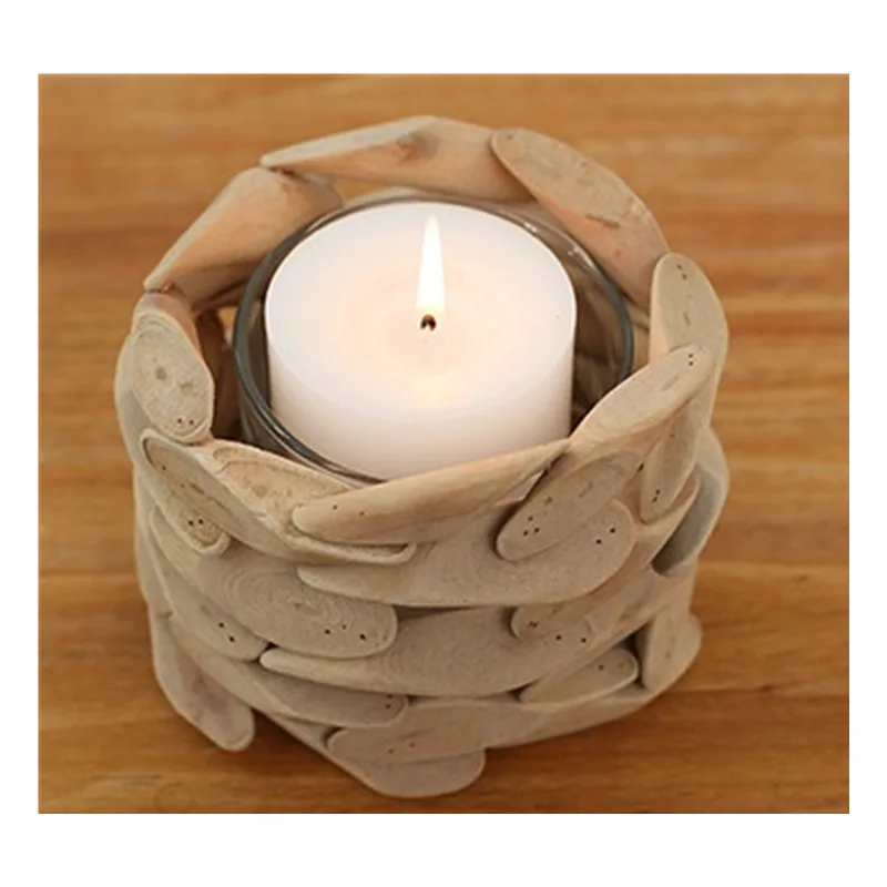 Natural Handmade Wooden Round Candle Holders Church Party Decoration For Home Supplies Wedding Romantic Best Xmas Gift Candle Holders Aliexpress