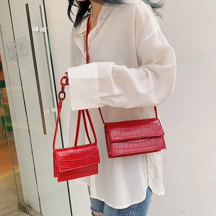 

2019 New Style Fashion Korean-style Versatile Shoulder Crocodile Pattern Lady Handbags Shoulder Bag MORI Series Mini Bag
