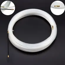 Белый направляющее устройство нейлон электрический кабель толкатели воздуховод змея Rodder ленты провода