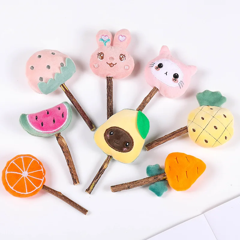 New Online Polygonum Mutianum Mint Bell Sounding Pet Toy Set Cute Cartoon Tassel Teasing Cat Stick Products | Дом и сад