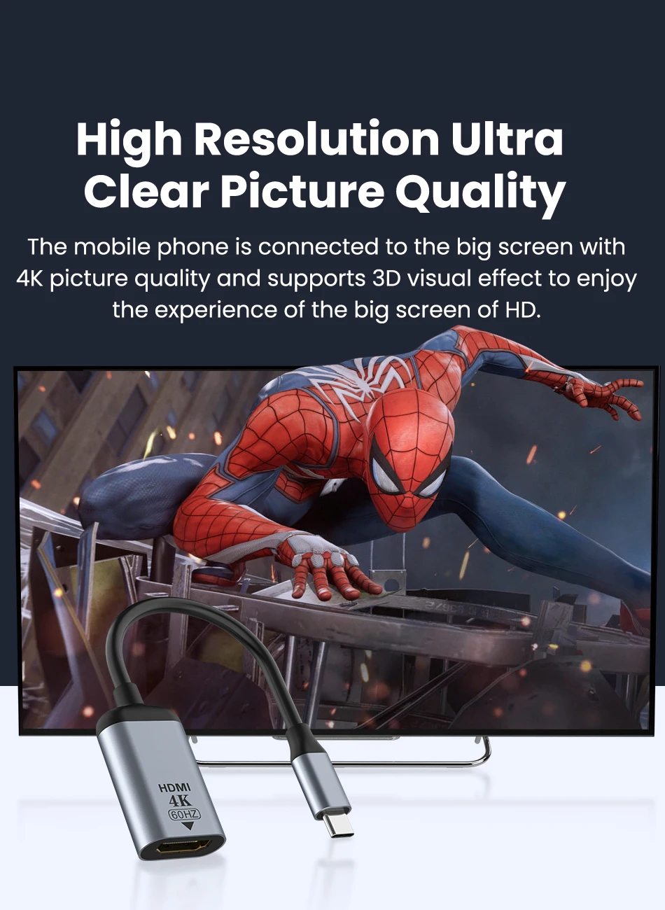 mini dp cabo tipo c para hdmi