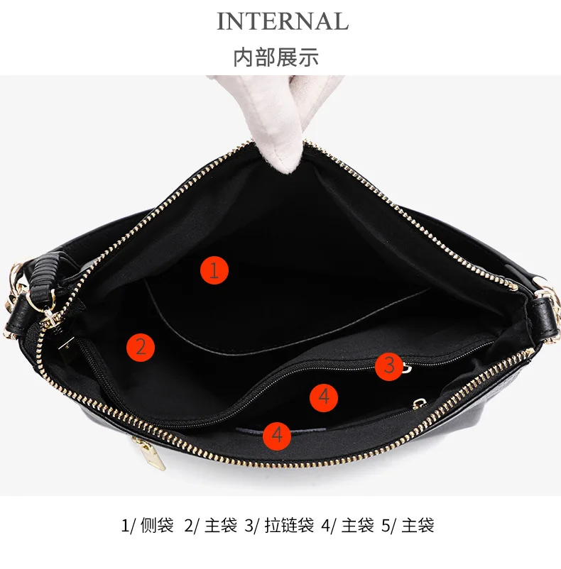 Кожаная Сумка Большая вместительная сумка на плечо модная сумка-мессенджер простая сумка