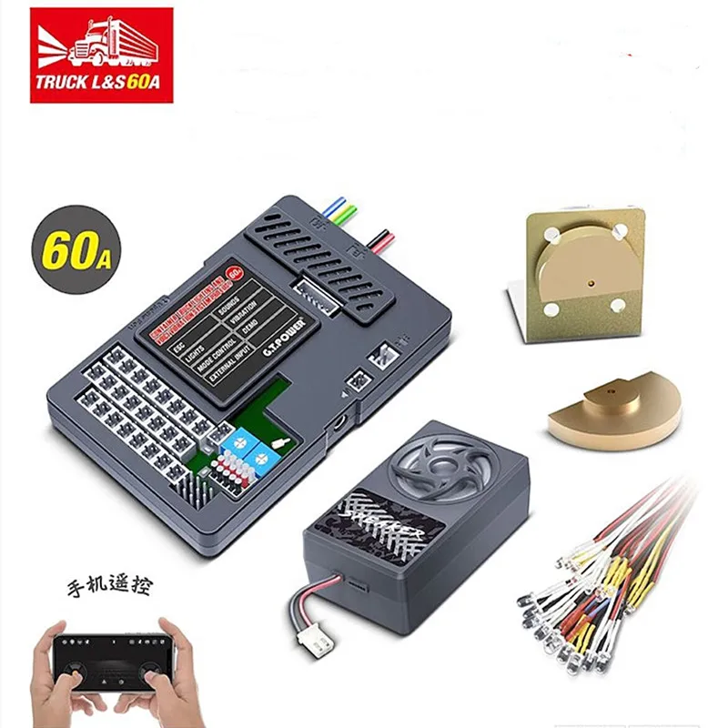 G.T Power Professional Version Container Truck Sound And Light Vibration 5 In 1 System RC Car Parts