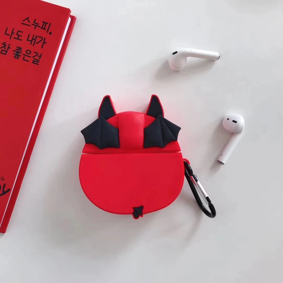 3D чехол для наушников для Airpods Pro Чехол Силиконовый Медведь Кролик поросенок Мультяшные наушники/Earpods чехол для Apple Air pods Pro 3 чехол кошка - Цвет: 1181