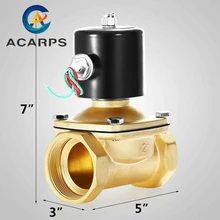 2Way Электрический нормально закрытый 1,5 дюйма 2 дюйма NPT Соленоидный клапан для воды 220VAC12VDC 110VAC DN40 DN50