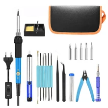 60W Electric Soldering Iron Kit with Adjustable Temperature Welding Iron EU/US Multifunctional pyrography