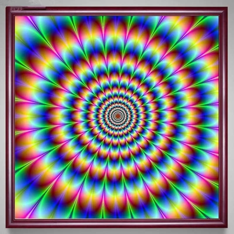 

Handmade DIY 5D Diamond Painting Full Mandala Visual Impact Embroidery Full Diamond Cross Stitch Rhinestone Mosaic Painting