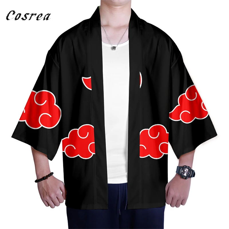 

Anime Naruto Cosplay Costume Kimono Uzumaki Uchiha Haruno Sakura Clothes Naruto Akatsuki Tops Coat Yondaime Boruto Jackets Men
