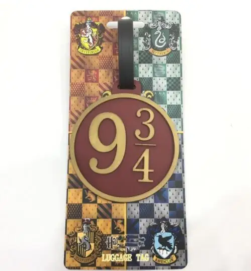 Harri Potter Platform 9 3/4 Хогвартс Гриффиндор Слизерин Ravenclaw Hufflepuff багаж идентификатор метки адрес держатель багажные ярлыки - Цвет: 34