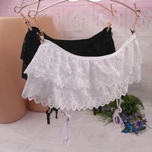 1 шт. женские сексуальные с низкой талией двойные кружевные подвязки черные белые M-4XL Горячие CLL9246