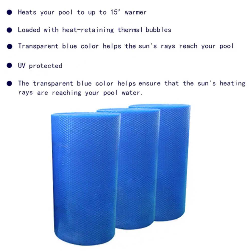 Плавательный бассейн с нагревом от солнечной энергии Крышка легко установить пылезащитный чехол синий Высокое качество аксессуары для плавания Быстрая