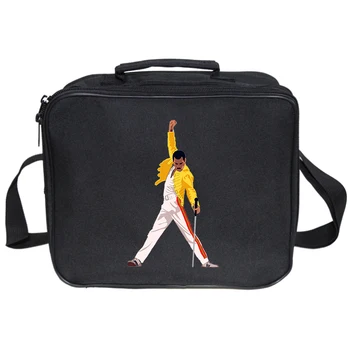 

Freddie Mercury Rock Star Backpack lunch totes Pencil Case 3pcs/set School Bags for Teenage Girls Boy Travel Bags Laptop Bag
