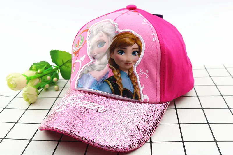 Disney Детский мультфильм Капитан Америка принцессы из мультфильма “Холодное сердце” солнцезащитная Кепка бейсболка Кепки модные хип-хоп кепки, тренд Фотофон с изображением мультяшной шляпы